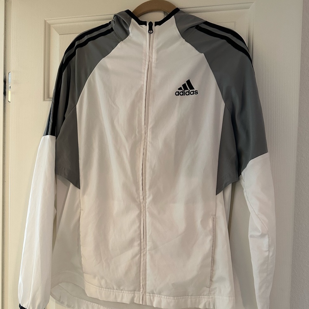 Adidas Windbreaker Zip Up Jacket